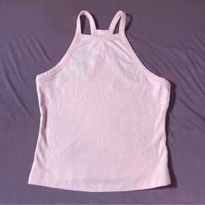 Fabletics High Neck Racer Back Cropped Tank top in Pink - Size XS